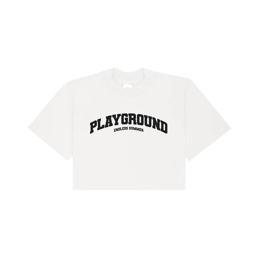 PLAYGROUND CROP TOP - WHITE