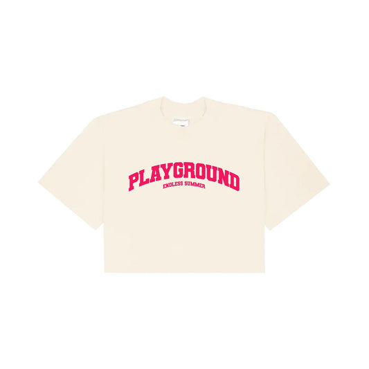 PLAYGROUND CROP TOP - CREAM